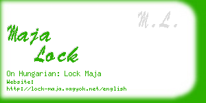 maja lock business card